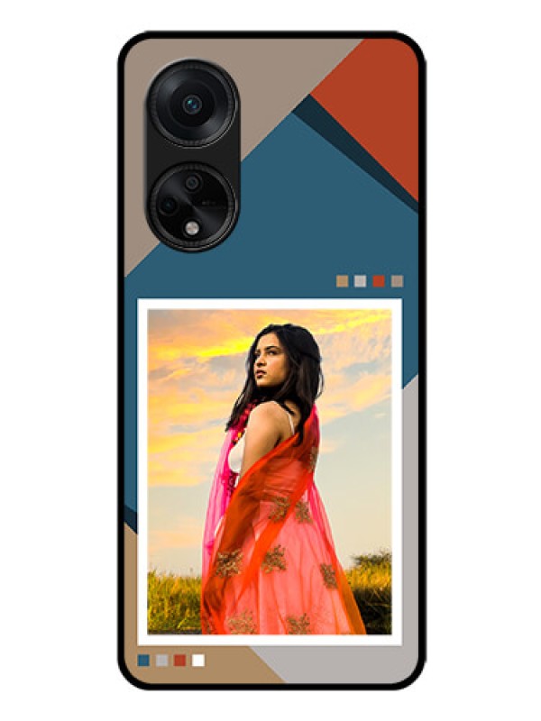 Custom Oppo F23 5G Personalized Glass Phone Case - Retro color pallet Design