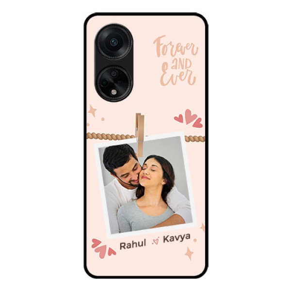 Oppo F23 5G Custom Glass Phone Case - Forever and ever love Design Oppo F23 5G Custom Glass Phone Case - Forever and ever love Design