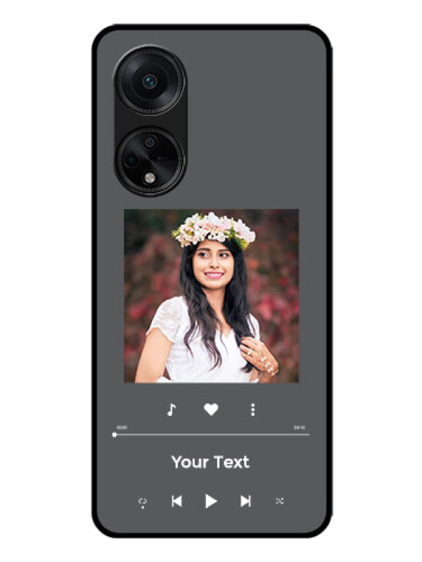 Custom Oppo F23 5G Custom Glass Mobile Case - Play The Music Design