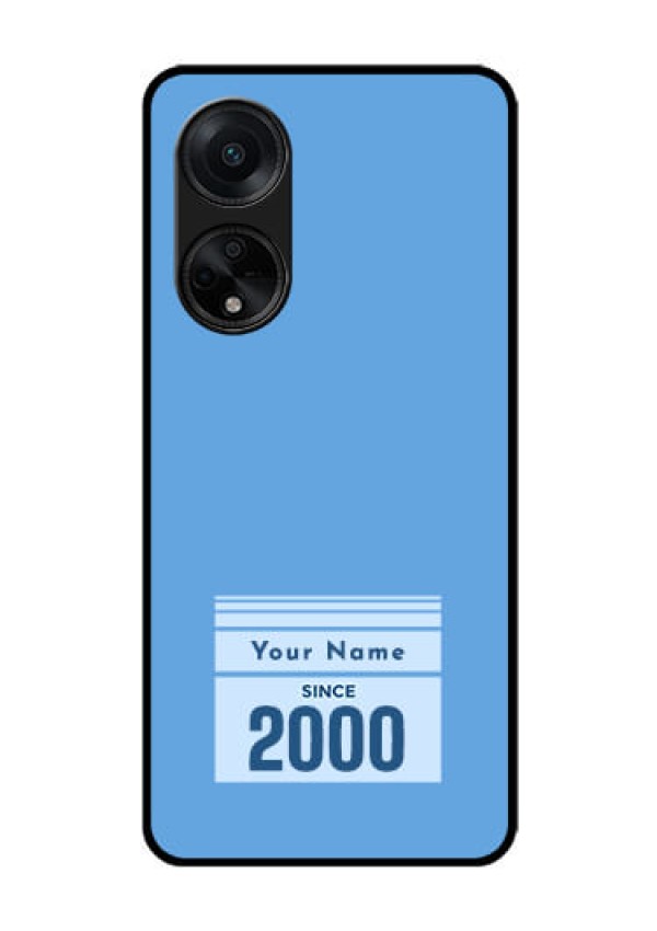 Oppo F23 5G Custom Glass Mobile Case - Custom Year of birth Design