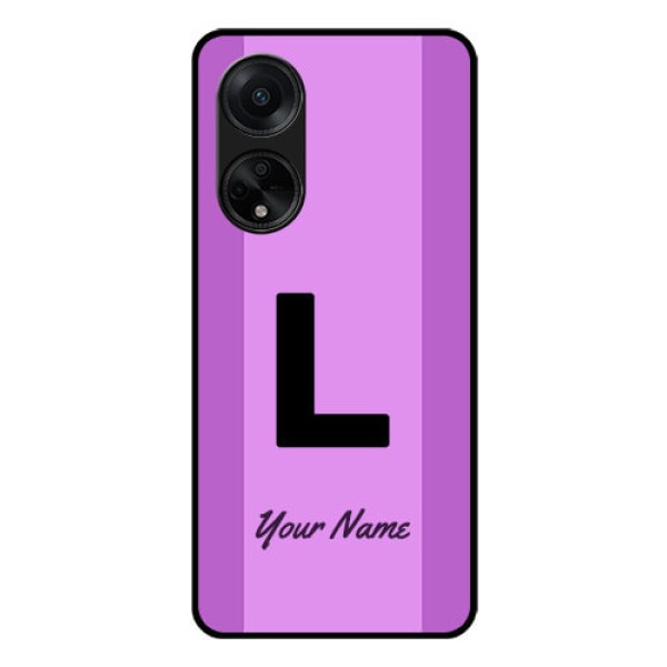 Oppo F23 5G Custom Glass Phone Case - Tricolor custom text Design