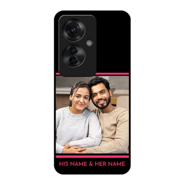 Oppo F25 Pro 5G Custom Glass Phone Case - With Add Text Design