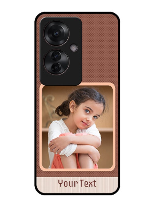 Custom Oppo F25 Pro 5G Custom Glass Phone Case - Simple Pic Upload Design