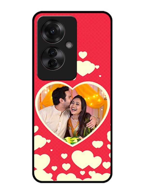 Custom Oppo F25 Pro 5G Custom Glass Phone Case - Love Symbols Phone Cover Design