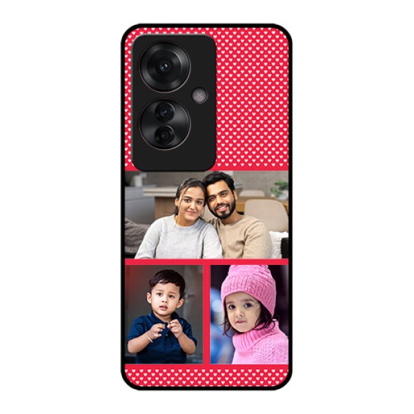Oppo F25 Pro 5G Custom Glass Phone Case - Bulk Photo Upload Design