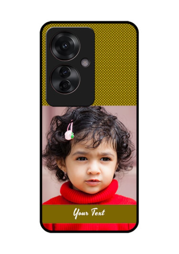 Oppo F25 Pro 5G Custom Glass Phone Case - Simple Green Color Design