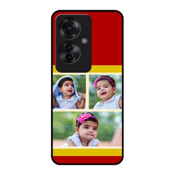 Oppo F25 Pro 5G Custom Glass Phone Case - Multiple Pic Upload Design