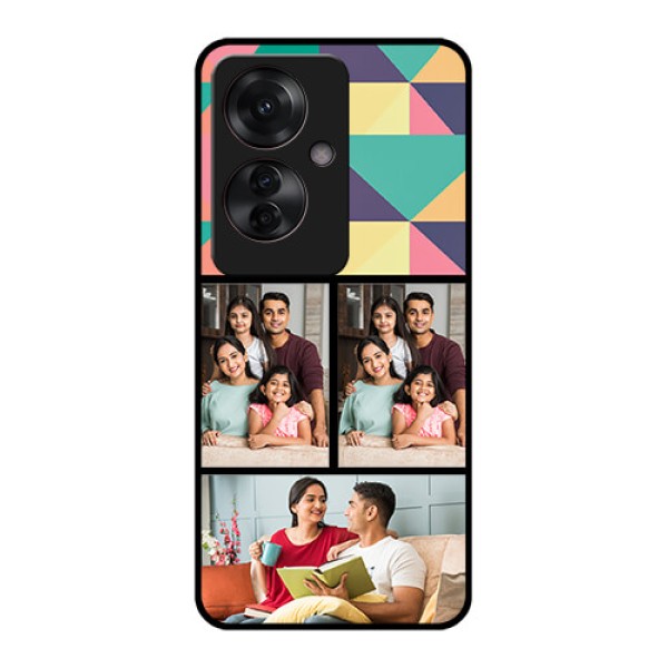Oppo F25 Pro 5G Custom Glass Phone Case - Bulk Pic Upload Design
