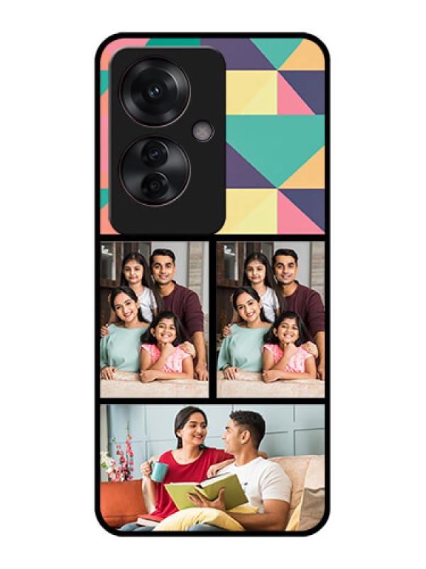 Custom Oppo F25 Pro 5G Custom Glass Phone Case - Bulk Pic Upload Design