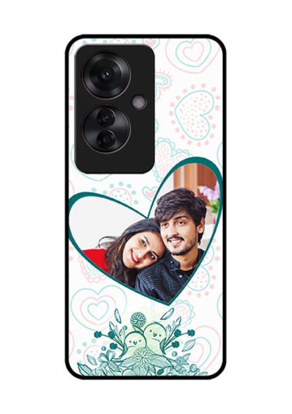 Oppo F25 Pro 5G Custom Glass Phone Case - Premium Couple Design