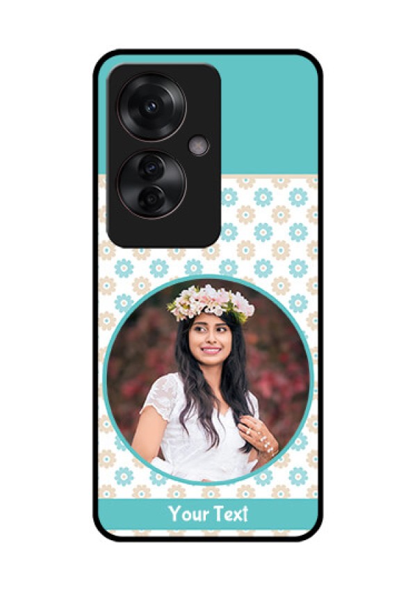Oppo F25 Pro 5G Custom Glass Phone Case - Beautiful Flowers Design