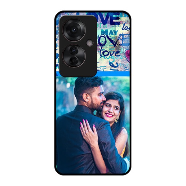 Oppo F25 Pro 5G Custom Glass Phone Case - Colorful Love Design