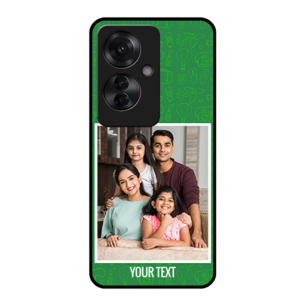Oppo F25 Pro 5G Custom Glass Phone Case - Picture Upload Design