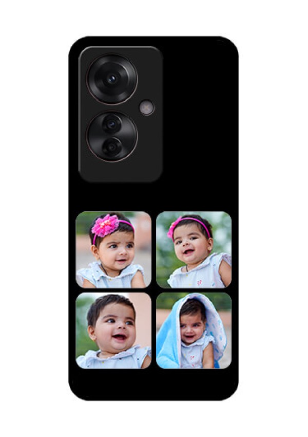 Oppo F25 Pro 5G Custom Glass Phone Case - Multiple Pictures Design