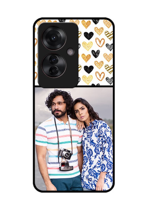 Oppo F25 Pro 5G Custom Glass Phone Case - Love Symbol Design