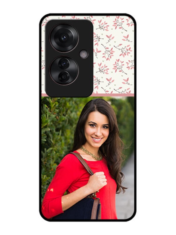 Custom Oppo F25 Pro 5G Custom Glass Phone Case - Stunning Floral Design