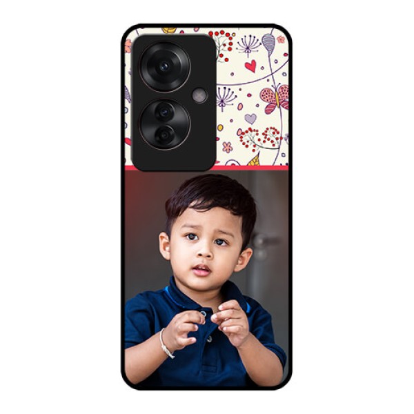 Oppo F25 Pro 5G Custom Glass Phone Case - Premium Floral Design