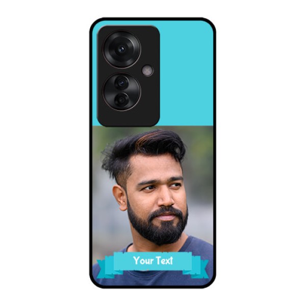 Oppo F25 Pro 5G Custom Glass Phone Case - Blue Color Design Oppo F25 Pro 5G Custom Glass Phone Case - Blue Color Design