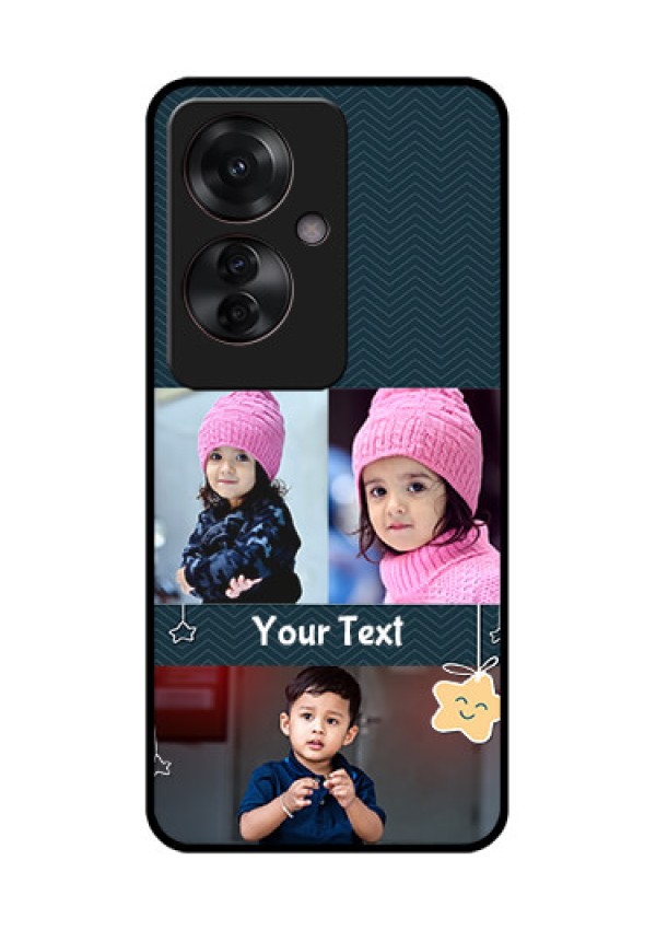 Oppo F25 Pro 5G Custom Glass Phone Case - Hanging Stars Design