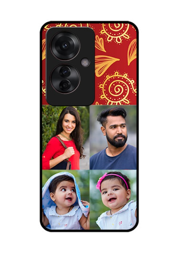 Oppo F25 Pro 5G Custom Glass Phone Case - 4 Image Traditional Design