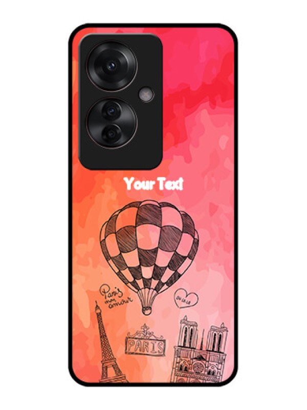 Custom Oppo F25 Pro 5G Custom Glass Phone Case - Paris Theme Design