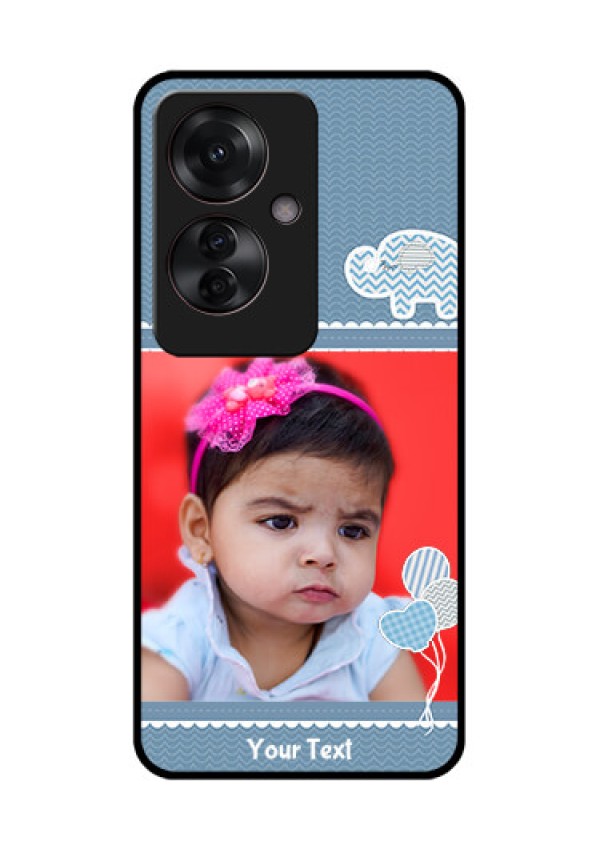 Oppo F25 Pro 5G Custom Glass Phone Case - With Kids Pattern Design