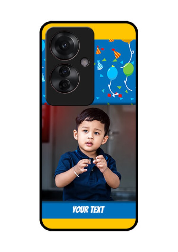 Oppo F25 Pro 5G Custom Glass Phone Case - Birthday Wishes Design