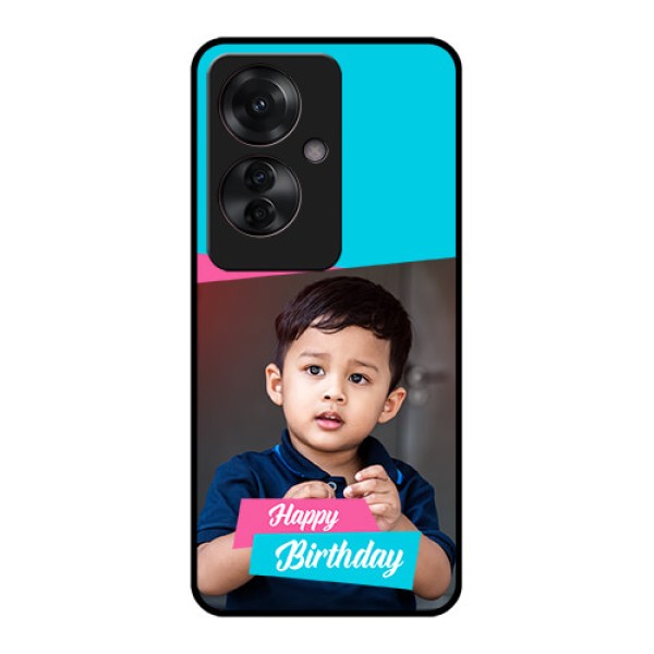 Oppo F25 Pro 5G Custom Glass Phone Case - Image Holder With 2 Color Design