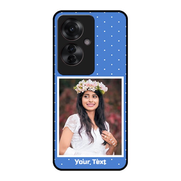 Oppo F25 Pro 5G Custom Glass Phone Case - Polka Dots Design