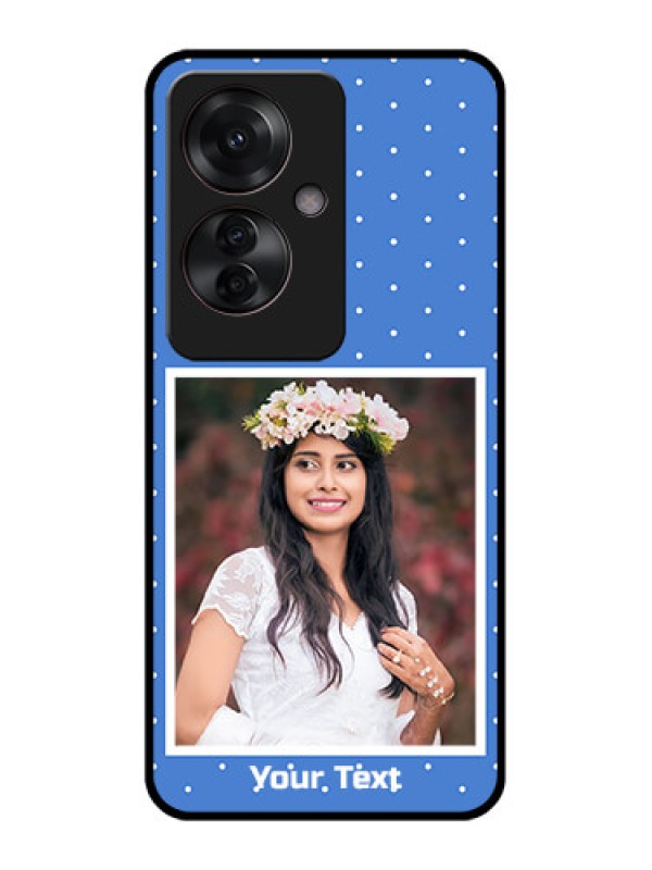 Custom Oppo F25 Pro 5G Custom Glass Phone Case - Polka Dots Design