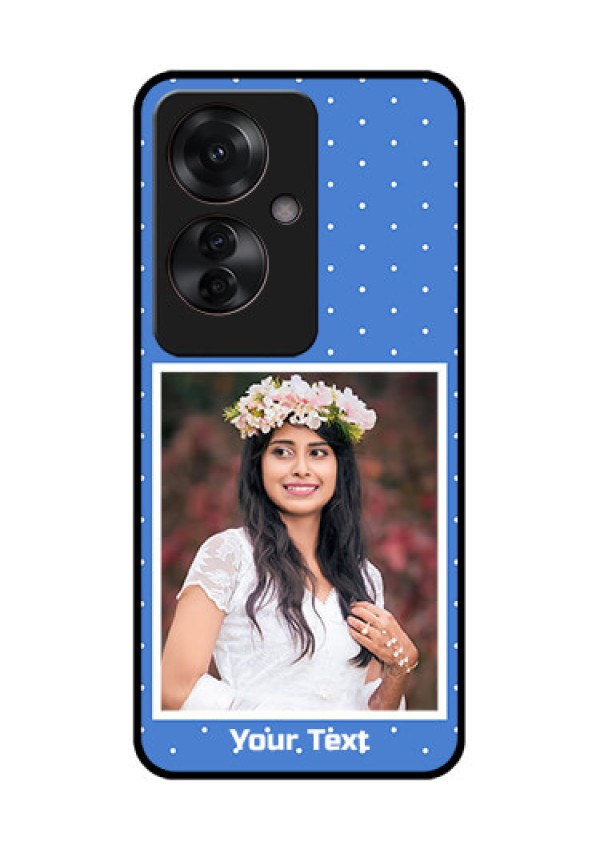 Oppo F25 Pro 5G Custom Glass Phone Case - Polka Dots Design