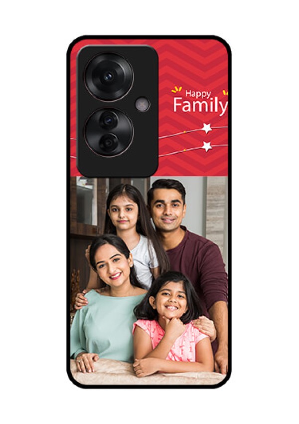 Oppo F25 Pro 5G Custom Glass Phone Case - Happy Family Design