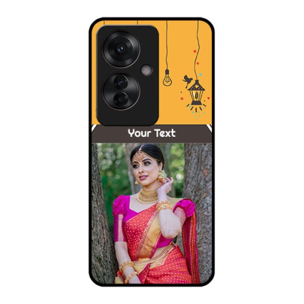 Oppo F25 Pro 5G Custom Glass Phone Case - With Family Picture And Icons Oppo F25 Pro 5G Custom Glass Phone Case - With Family Picture And Icons