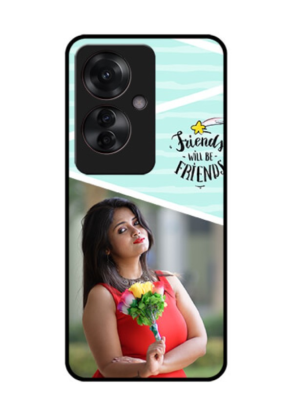 Oppo F25 Pro 5G Custom Glass Phone Case - Friends Picture Icon Design