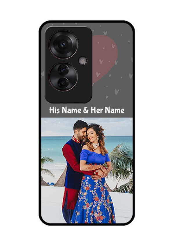 Oppo F25 Pro 5G Custom Glass Phone Case - Buy Love Design With Photo Online
