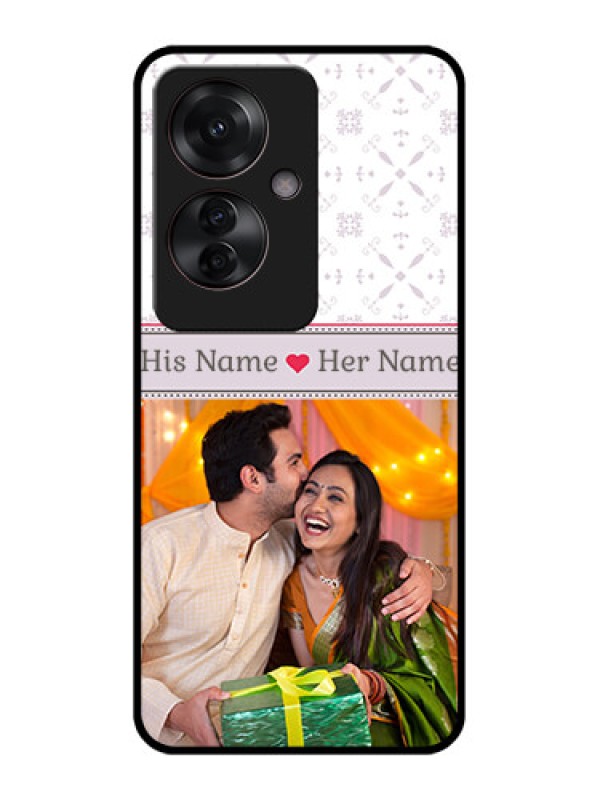 Custom Oppo F25 Pro 5G Custom Glass Phone Case - With Photo And Ethnic Design