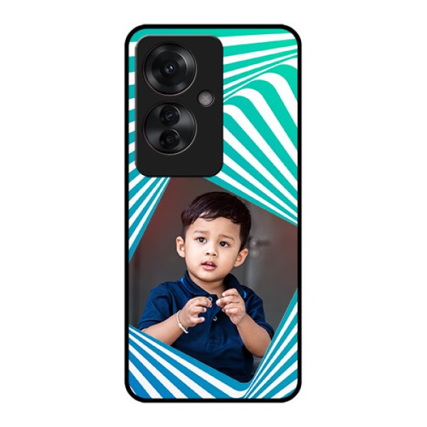 Oppo F25 Pro 5G Custom Glass Phone Case - Abstract Spiral Design