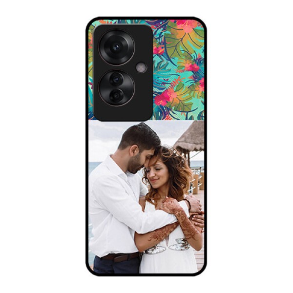 Oppo F25 Pro 5G Custom Glass Phone Case - Watercolor Floral Design Oppo F25 Pro 5G Custom Glass Phone Case - Watercolor Floral Design