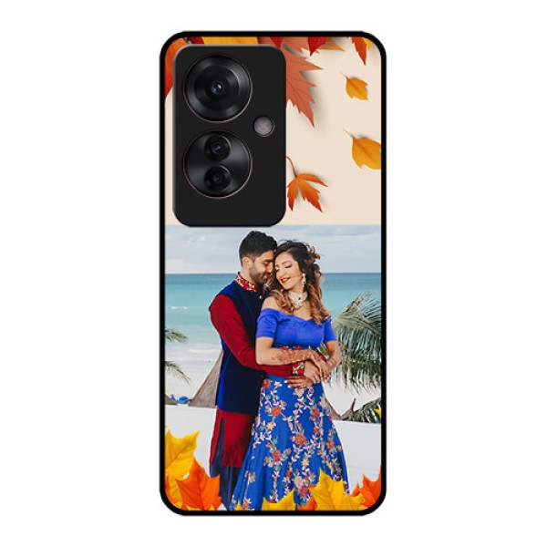 Oppo F25 Pro 5G Custom Glass Phone Case - Autumn Maple Leaves Design Oppo F25 Pro 5G Custom Glass Phone Case - Autumn Maple Leaves Design