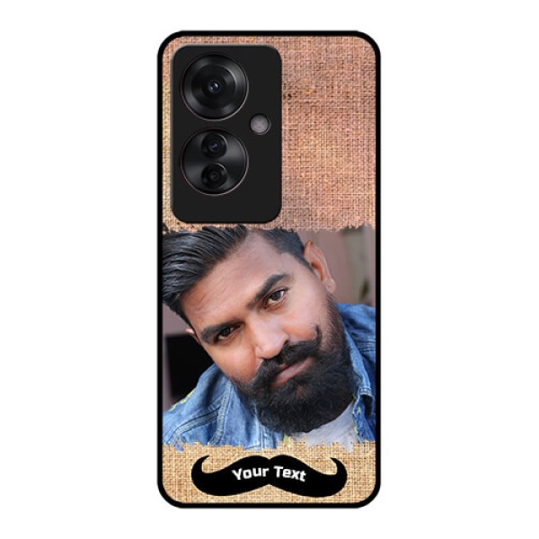 Oppo F25 Pro 5G Custom Glass Phone Case - With Texture Design