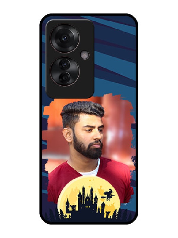 Custom Oppo F25 Pro 5G Custom Glass Phone Case - Halloween Witch Design