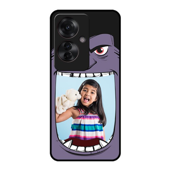 Oppo F25 Pro 5G Custom Glass Phone Case - Angry Monster Design