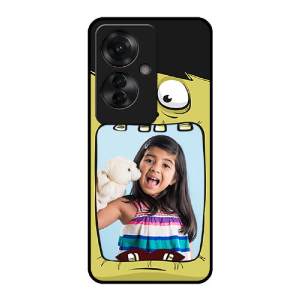 Oppo F25 Pro 5G Custom Glass Phone Case - Cartoon Monster Back Case Design Oppo F25 Pro 5G Custom Glass Phone Case - Cartoon Monster Back Case Design