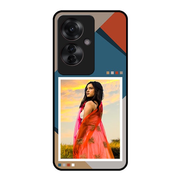 Oppo F25 Pro 5G Custom Glass Phone Case - Retro Color Pallet Design Oppo F25 Pro 5G Custom Glass Phone Case - Retro Color Pallet Design