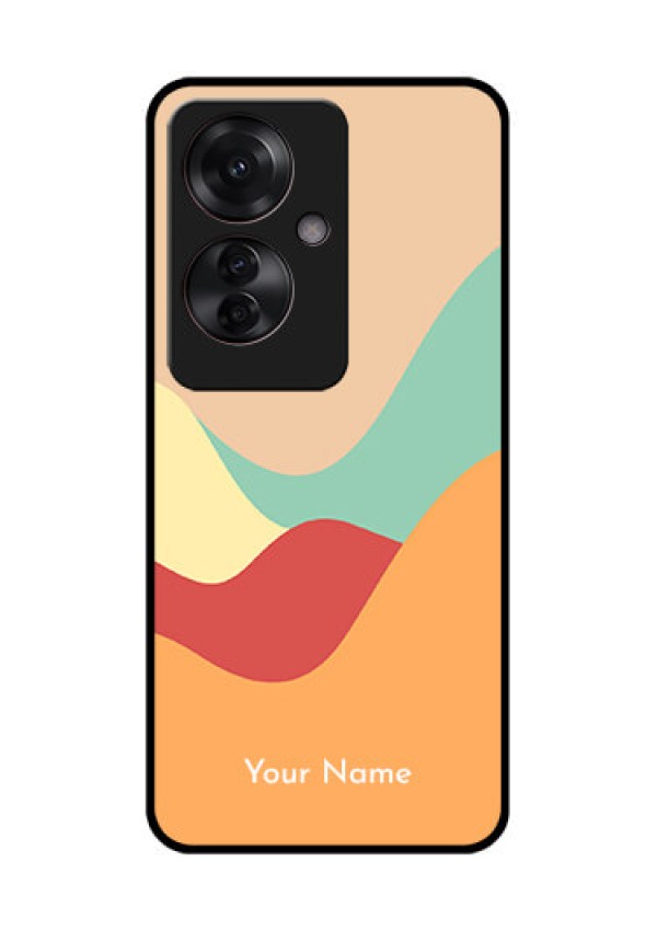 Oppo F25 Pro 5G Custom Glass Phone Case - Ocean Waves Multi - Colour Design