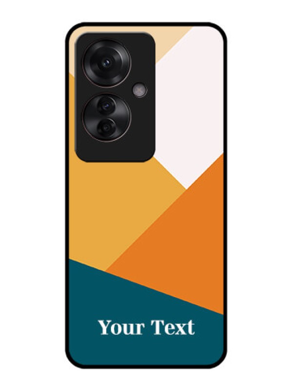 Custom Oppo F25 Pro 5G Custom Glass Phone Case - Stacked Multi - Colour Design