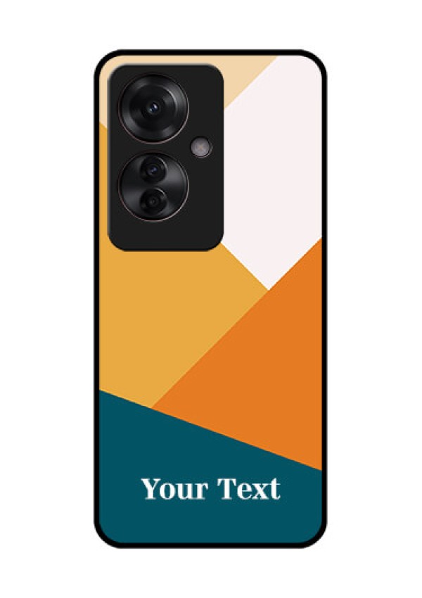 Oppo F25 Pro 5G Custom Glass Phone Case - Stacked Multi - Colour Design