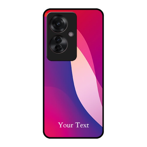 Oppo F25 Pro 5G Custom Glass Phone Case - Digital Abstract Overlap Design Oppo F25 Pro 5G Custom Glass Phone Case - Digital Abstract Overlap Design