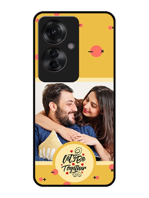 Custom Oppo F25 Pro 5G Custom Glass Phone Case - Lets Be Together Design