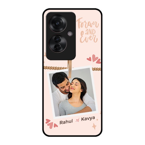 Oppo F25 Pro 5G Custom Glass Phone Case - Forever And Ever Love Design Oppo F25 Pro 5G Custom Glass Phone Case - Forever And Ever Love Design